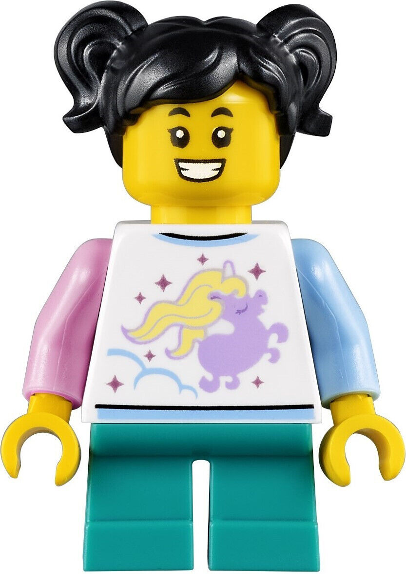 Lego Chinese New Year 80107 Spring Lantern Minifig: Girl Pigtails (hol232 Rabbit - StudBee